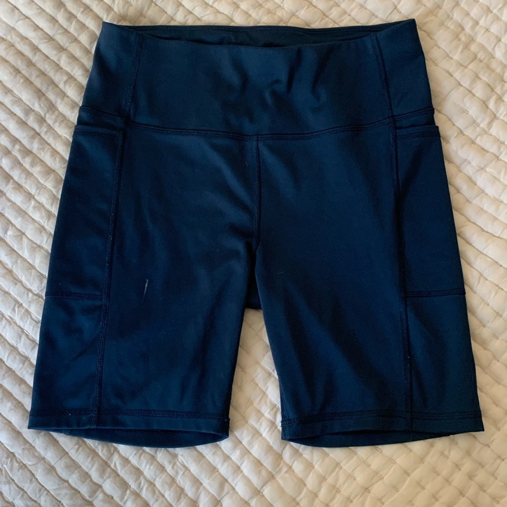 Blue Biker Shorts with 2 Pockets Size Medium (8-10) Brand Athletic Works